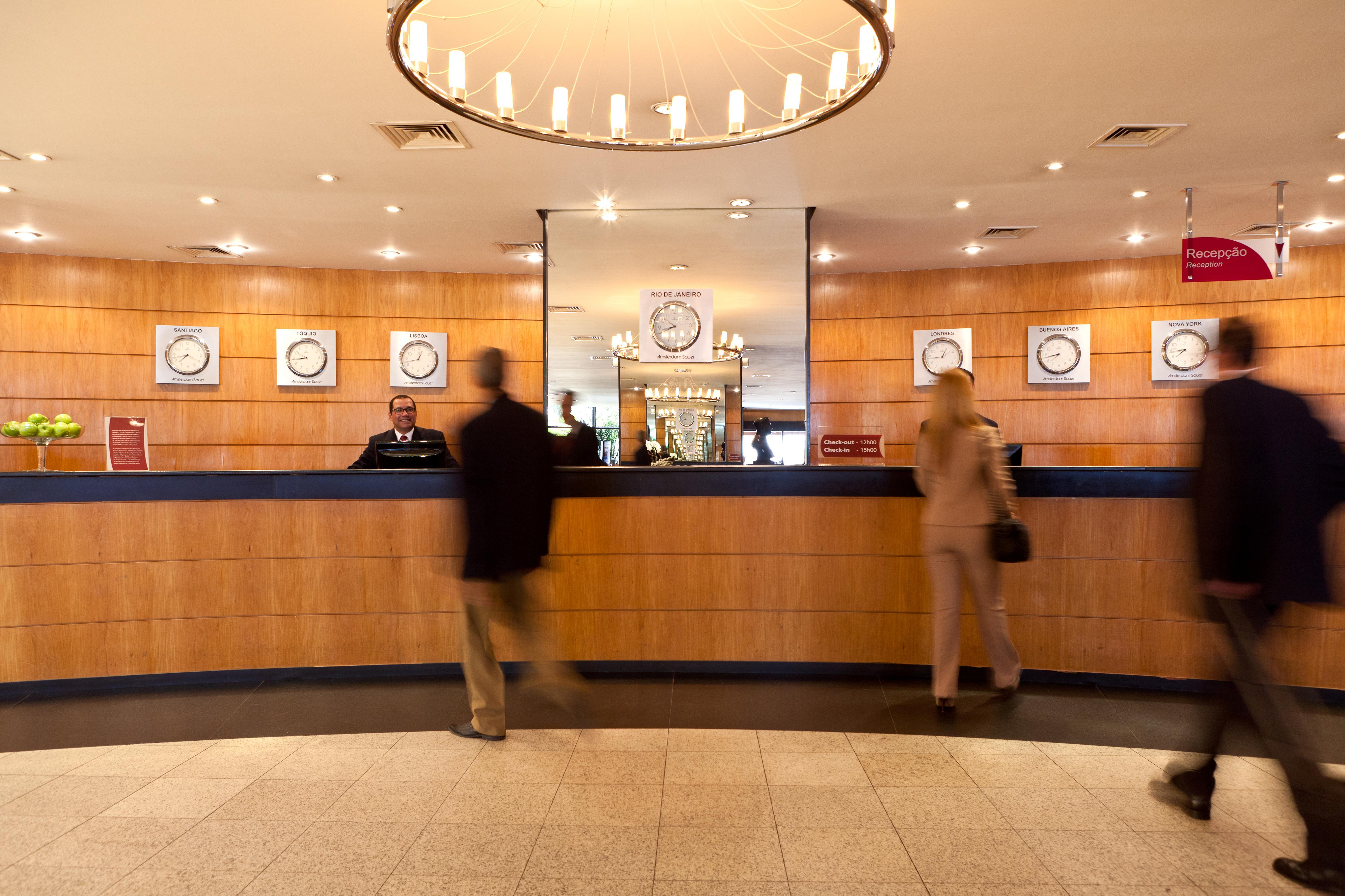 리우 오톤 팰리스 호텔 리오데자네이루 내부 사진 Reception desk at the hotel